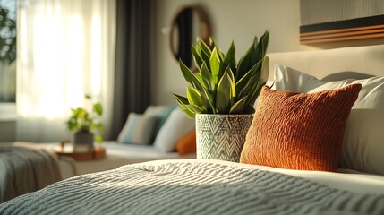 Aufkleber - Epmty Room Interior Design Comfortable : Generative AI