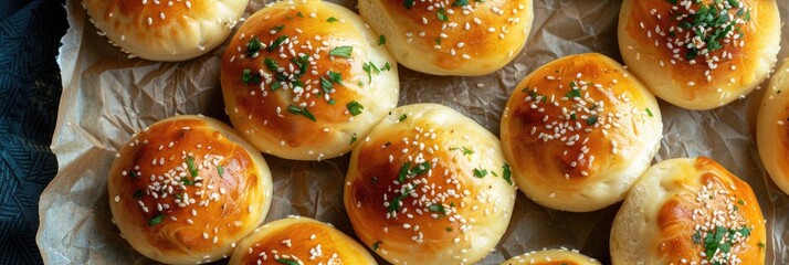 Sticker - Enhance your meal experience with these mouthwatering Korean Cream Cheese Garlic Buns.