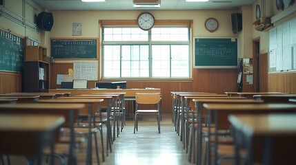 Leinwandbilder - Korean School Classroom : Generative AI