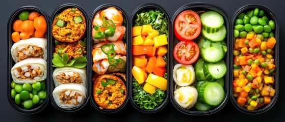 Colorful Healthy Bento Box Meals