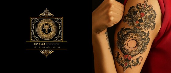 Ouroboros Modern Tattoo Various Gnosticism, Alchemy Religion Spiritual Symbol