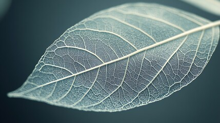 Poster - macro shotabstract leaf transparentshowing leaves detail backgroundcloseup structure plant : Generative AI