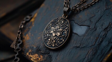 Wall Mural - Ornate Pendant Necklace