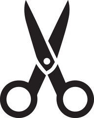 Black scissor icon flat style vector, Scissor vector Flat Icon Design, cutting sign,