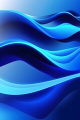 Wall Mural - Gradient Blue vertical background. wavy blue verical wallpaper. Wave blue gradient background. Abstract blue color background. gradient blue vertical wallpaper.