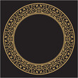© Numerik Art - Vector illustration of golden design element circle frame border with elegant pattern. suitable for calligraphy, covers, decorations, etc