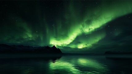 city photography with northern lights, night photography, arctic circle