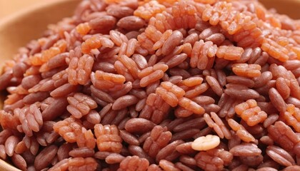  Deliciously cooked red rice grains