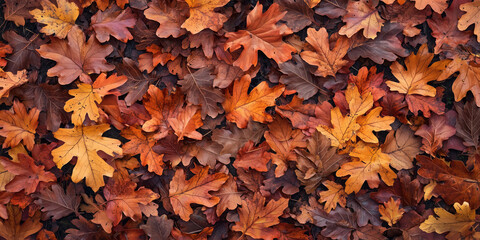 Wall Mural - Autumn maple leaves as a background