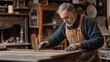 © bird_saranyoo - With precision, my father is repairing a table, ensuring it stands firm once more