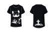 © FH Multimedia - halloween black t shirt template illustration