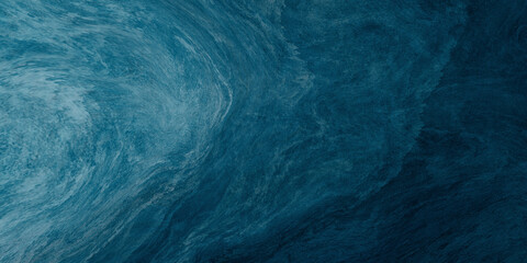 Wall Mural - abstract watercolor paint background by gradient deep blue color with liquid fluid grunge texture fo