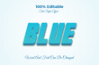 © Aulia - Blue editable text effect template