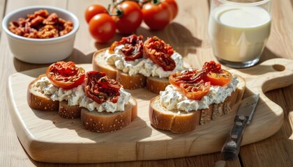 Wall Mural -  Deliciously simple appetizer for a sunny afternoon