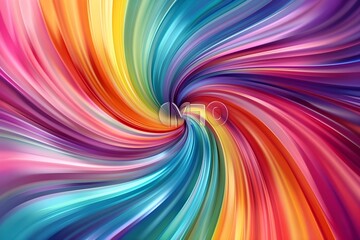 Wall Mural - Abstract Colorful Swirling Pattern