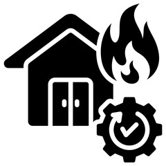 Wall Mural - Disaster Recovery Icon