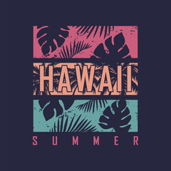 Wall Mural - Hawaii vector illustration and typography, perfect for t-shirts, hoodies, prints etc.