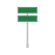 © AdityasStd - Traffic signs, green road signs blank. Blank signs vector for information of road direction.