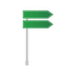 © AdityasStd - Green road signs blank traffic sign signs vector.