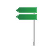 © AdityasStd - Green road signs blank traffic sign signs vector.