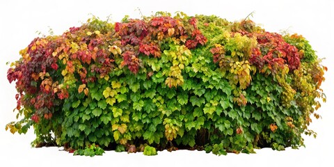 Wall Mural - Vibrant vine bush isolated on background, vines, greenery, foliage, botanical,bush, nature, plant, garden, organic