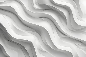 Wall Mural - Abstract White Waves Background