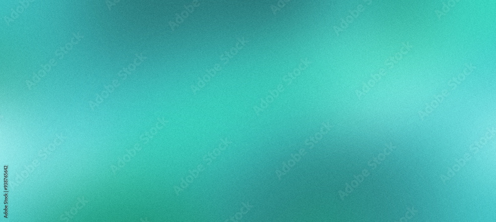 Subtle grainy texture on a turquoise green gradient background Stock ...