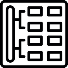 Poster - Algorithm is representing the data structure with connecting lines on the grid