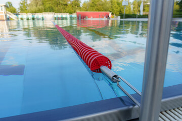 Poster - Dividing lanes for swimming pools.