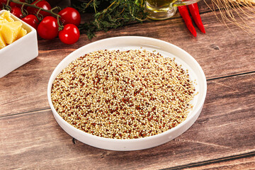 Canvas Print - Raw dry quinoa seeds cereal