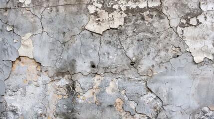 A concrete wall background with a rough, textured surface, featuring subtle cracks and weathering, creating an industrial and urban aesthetic that adds character to any design