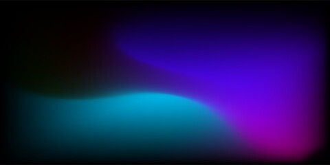 Wall Mural - abstract colorful gradient background with flowing purple, blue, and teal colors blending smoothly on a dark backdrop