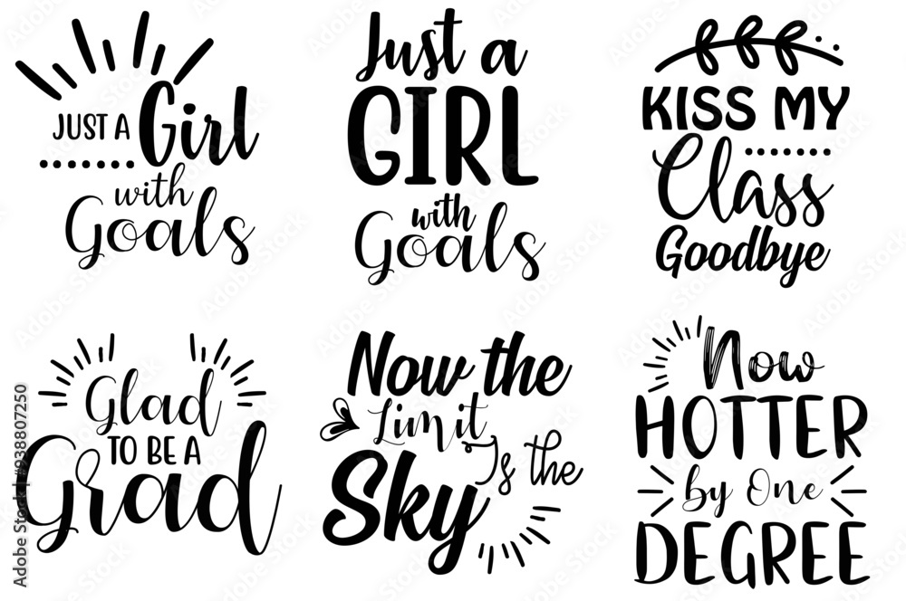 Teacher Book Inscription Classic Teacher Inscriptions, Typography Collection Vector Illustration ...