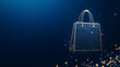 © Lumi Stock Studio - Shopping bag, dark blue background, shopper, paper bag, e-commerce