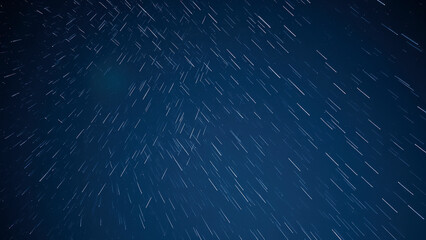 Wall Mural - star trails in the night sky