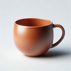 ceramic cup on white background