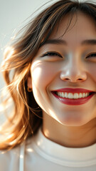 Wall Mural - Closeup of a Woman Smiling