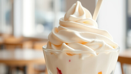 Poster - Close-up of Creamy Soft Serve Ice Cream