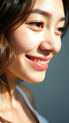 Sticker - Closeup Portrait of a Smiling Woman