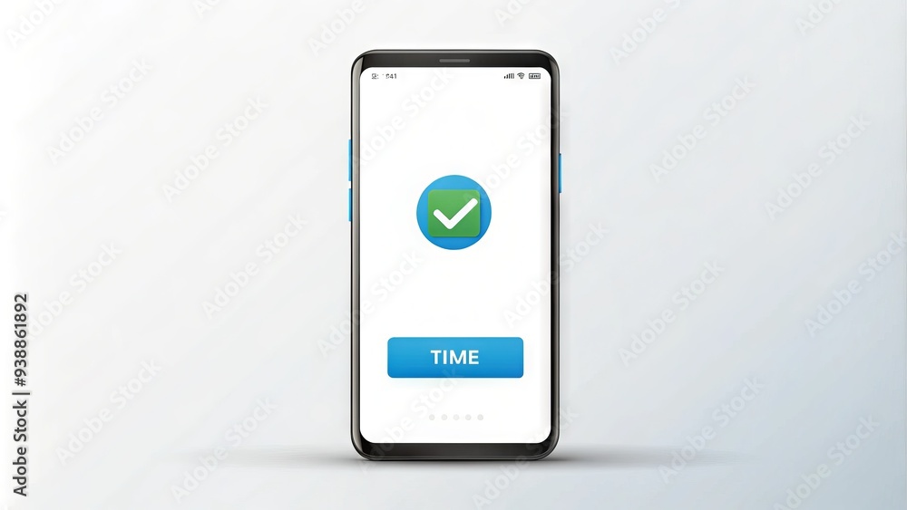 A simple, modern smartphone display shows a sent message notification ...