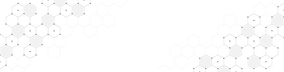 Canvas Print - hexagons pattern. geometric abstract background with simple hexagonal elements. creative idea for me