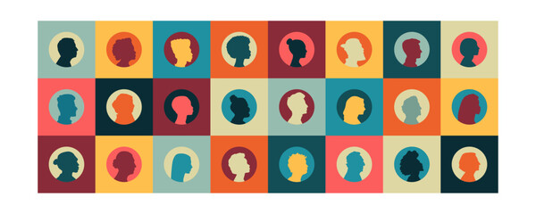 Poster - Set of icons. Modern colourful design.