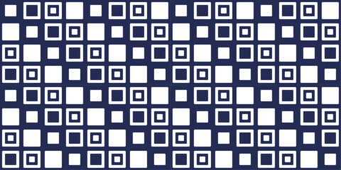 Canvas Print - The blue background and squares are arranged in a diagonal pattern in a pattern. Repeating squares on a diagonal.