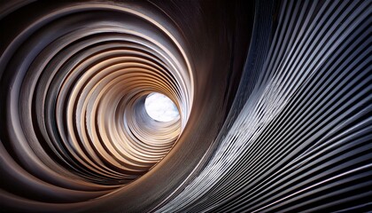 Wall Mural - abstract tunnel background with the illusion of movement objects
