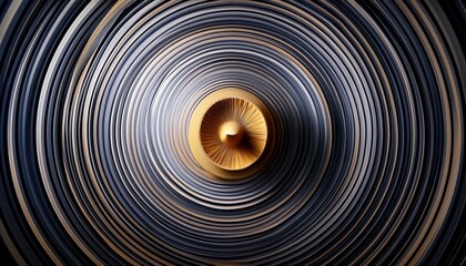 Wall Mural - abstract tunnel of light with the illusion of movement objects