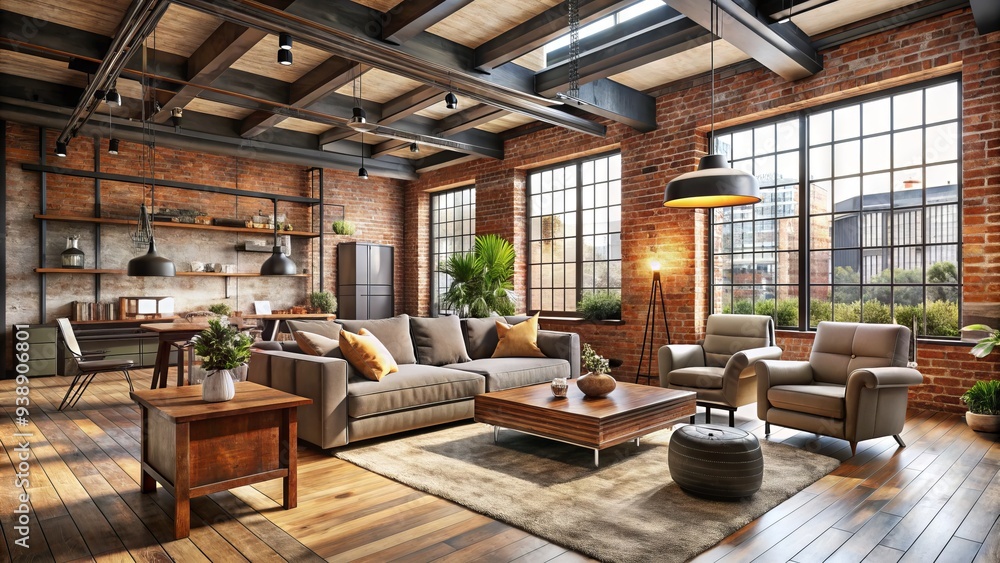 Image showcasing Industrial-Style Living Room: 7 Real Singapore Home Makeovers