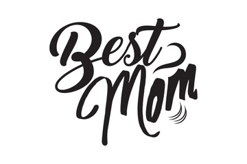 Best Mom Illustration art Vector Style Design 