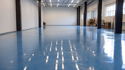 shiny floor coatings made of epoxy