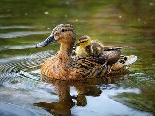 duck on a pond