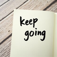 keep going note